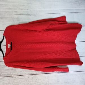 Avenue textured red cozy sweater size 26/28
